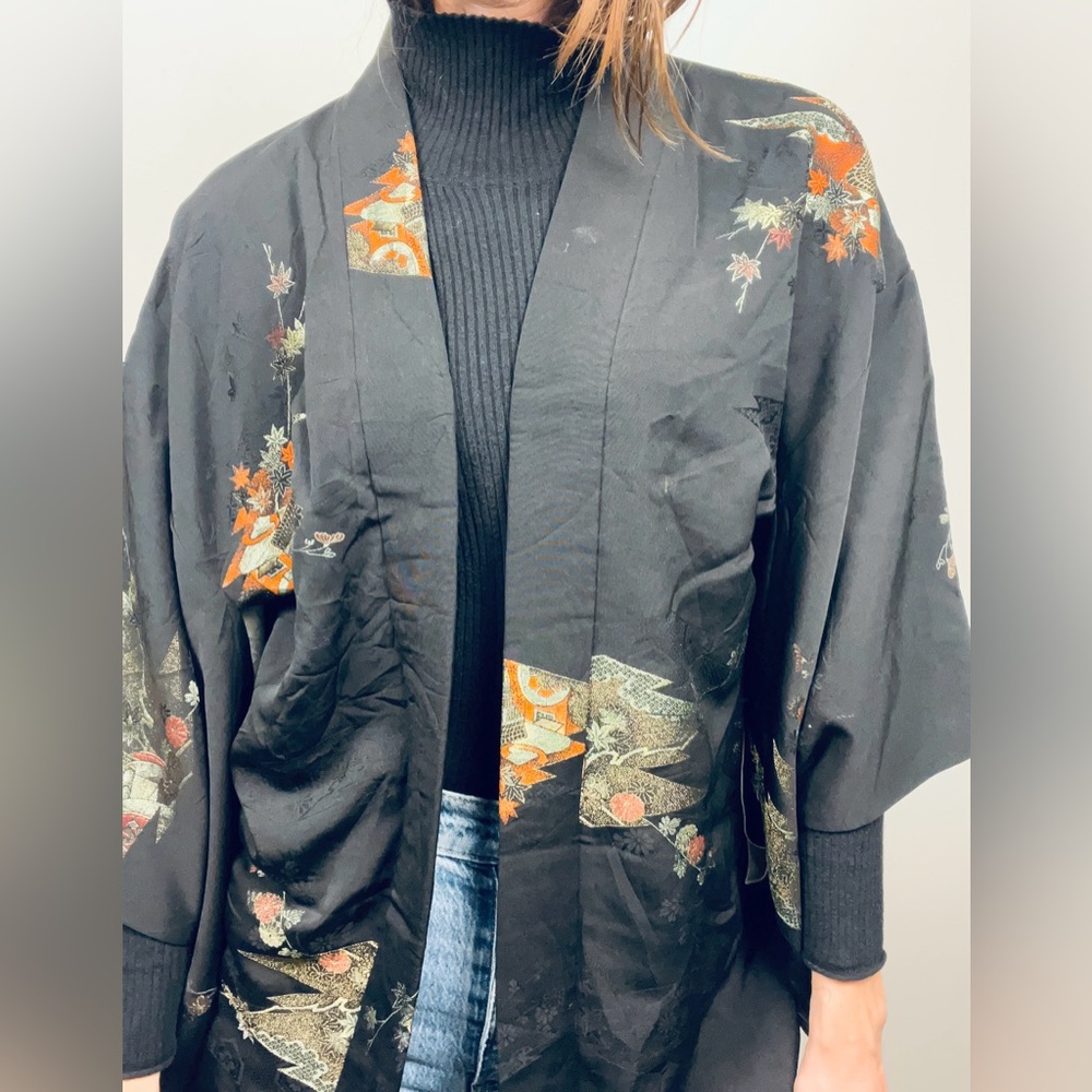 Japanese Haori Jacket · Embroidered - Picture 12 of 15